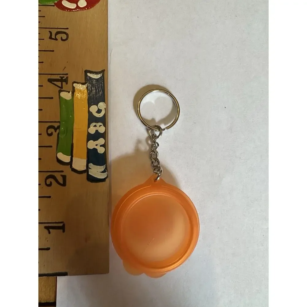 Vintage Tupperware Mini Container Keychains Orange Bowl Red Heart 1970- 1989